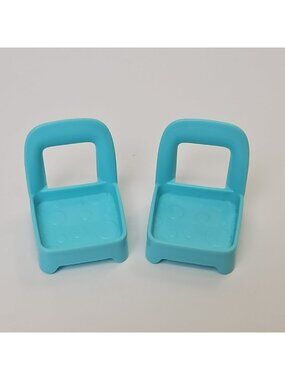 Fisher Price Little People Surprise Sounds Home 2 Replacement Blue Chairs - GUC
